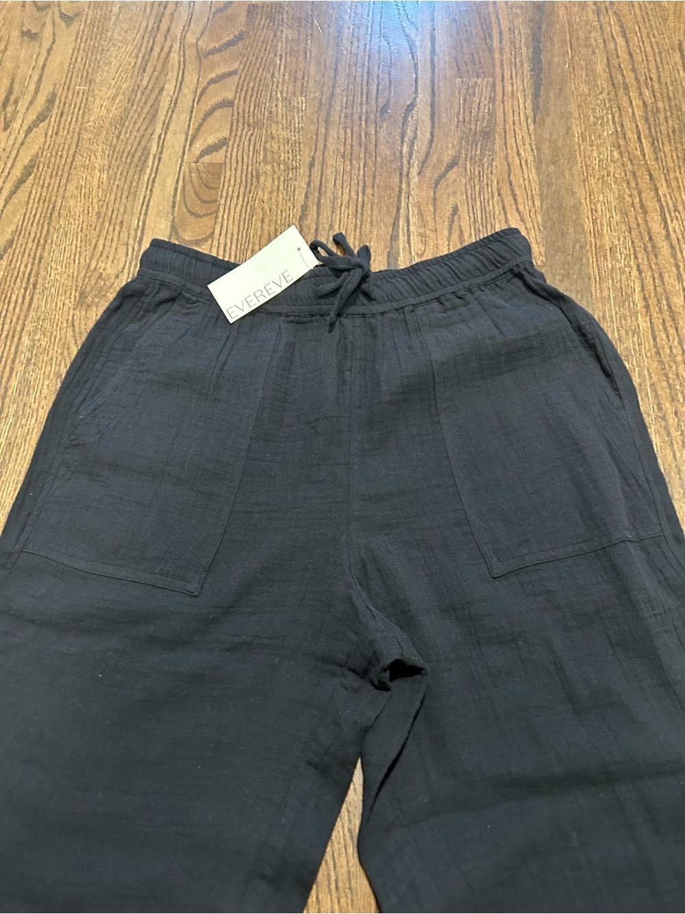 NWT Z Supply Hailey Gauze Pant Black Size Small 100% Cotton Pull On - Picture 3 of 8